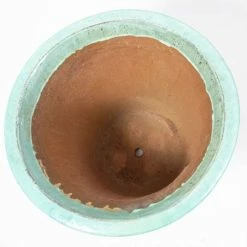 46cm Estella Glazed Light Blue Ceramic Geometric Pattern Flared Planter -Outdoor PLANTERS Shop PP7984 add image 3 a57b