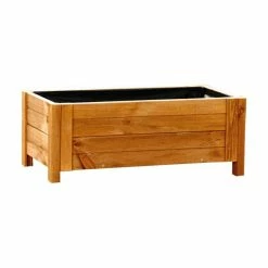 80cm Natural Wooden Trough Patio Planter 10 80cm Natural Wooden Trough Patio Planter -Outdoor PLANTERS Shop PP8012 add image 3 de46