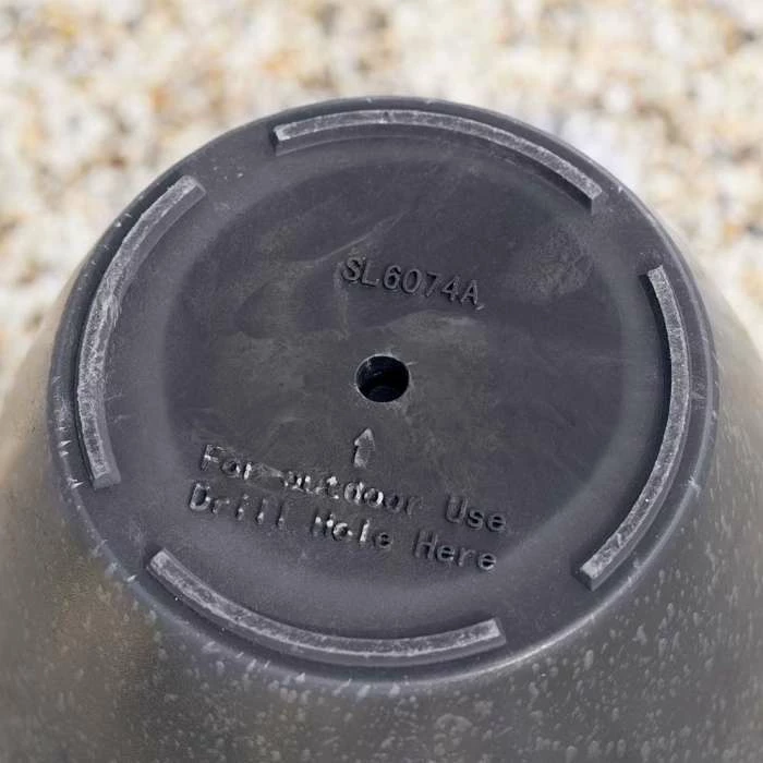 53cm Tall Round Planter in Grey 5 53cm Tall Round Planter in Grey - Image 5