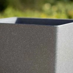 35cm Cube Planter in Dark Grey -Outdoor PLANTERS Shop PP81GRYM PP81GRYS 3 f168