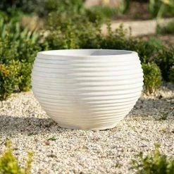 54cm Round Planter Pot in Beige -Outdoor PLANTERS Shop PP82BGEL 2 704e