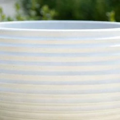 41cm Round Planter Pot in Beige -Outdoor PLANTERS Shop PP82BGEL PP82BGEM 3 b934