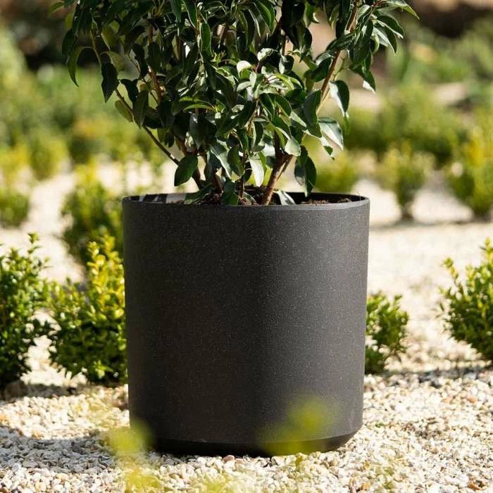 35cm Cylinder Planter in Black 3 35cm Cylinder Planter in Black - Image 3