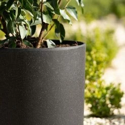 35cm Cylinder Planter in Black 10 35cm Cylinder Planter in Black -Outdoor PLANTERS Shop PP83BLKM 2 04c6