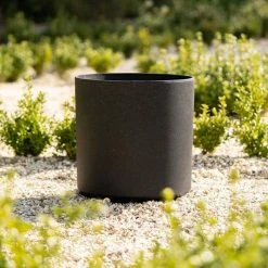 35cm Cylinder Planter in Black 11 35cm Cylinder Planter in Black -Outdoor PLANTERS Shop PP83BLKM 3 4af2