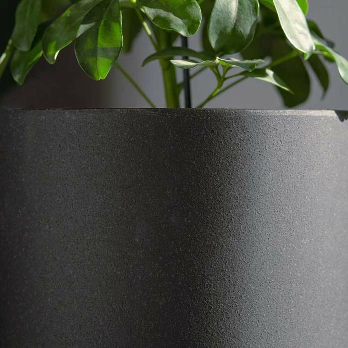 28cm Cylinder Planter in Black 3 28cm Cylinder Planter in Black - Image 3
