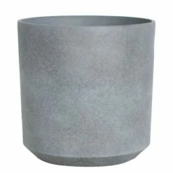 43cm Cylinder Planter in Grey