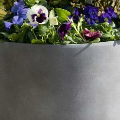 35cm Cylinder Planter in Grey -Outdoor PLANTERS Shop PP83GRYM PP83GRYS 1 2730