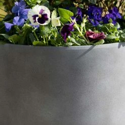 43cm Cylinder Planter in Grey -Outdoor PLANTERS Shop PP83GRYM PP83GRYS 1 67e8