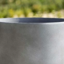 43cm Cylinder Planter in Grey -Outdoor PLANTERS Shop PP83GRYM PP83GRYS 3 02e4