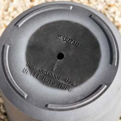 35cm Cylinder Planter in Grey -Outdoor PLANTERS Shop PP83GRYS bottom 17b3