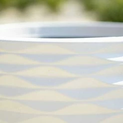 43cm Round Bilbao Planter in Ivory -Outdoor PLANTERS Shop PP84WHTM PP84WHTS a5af