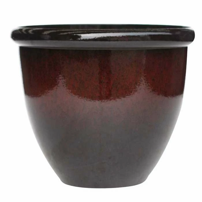 54cm Round Planter in Burgundy 1 54cm Round Planter in Burgundy