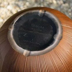 45cm Round Ridged Planter in Brown -Outdoor PLANTERS Shop PP86BRNM 4 1221