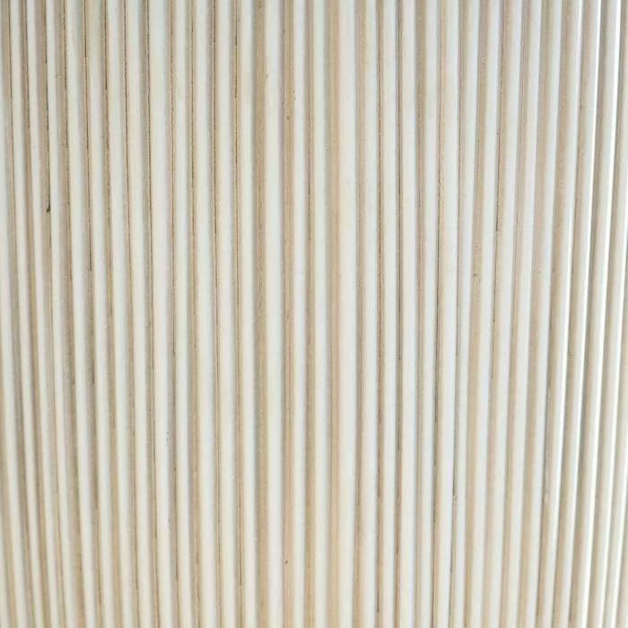 38cm Round Ridged Planter in White 4 38cm Round Ridged Planter in White - Image 4