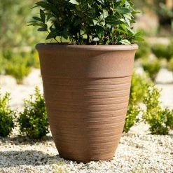 57cm Tall Round Planter in Rust -Outdoor PLANTERS Shop PP88RSTL PP88RSTM 1 7e36