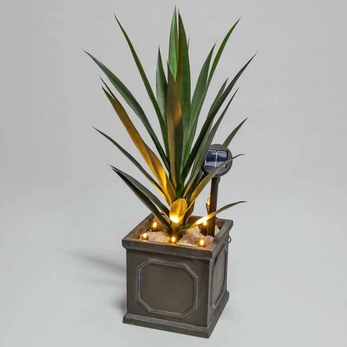 Set of Five Solar Powered LED Planter Stake Lights 2 Set of Five Solar Powered LED Planter Stake Lights - Image 2