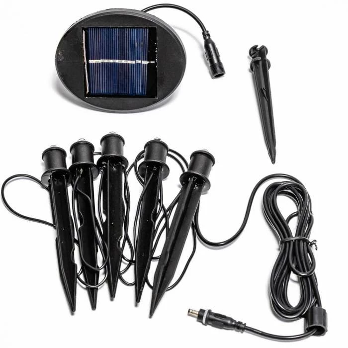 Set of Five Solar Powered LED Planter Stake Lights 3 Set of Five Solar Powered LED Planter Stake Lights - Image 3