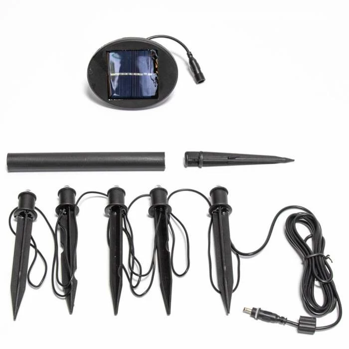 Set of Five Solar Powered LED Planter Stake Lights 4 Set of Five Solar Powered LED Planter Stake Lights - Image 4