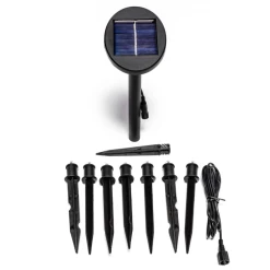 Set of Five Solar Powered LED Planter Stake Lights 9 Set of Five Solar Powered LED Planter Stake Lights -Outdoor PLANTERS Shop PP9032 rollover image 33c0
