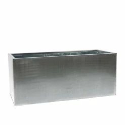 100cm Zinc Galvanised Silver Trough -Outdoor PLANTERS Shop PP9997 add image 5 7c48