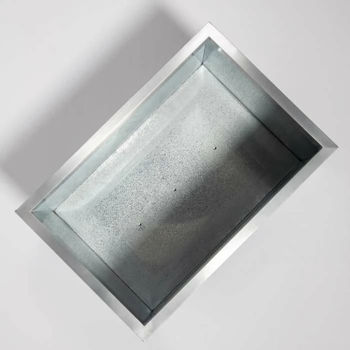 75cm Zinc Galvanised Silver Trough 2 75cm Zinc Galvanised Silver Trough - Image 2