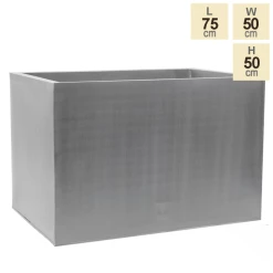 75cm Zinc Galvanised Silver Trough 11 75cm Zinc Galvanised Silver Trough -Outdoor PLANTERS Shop PP9999 main image b93b