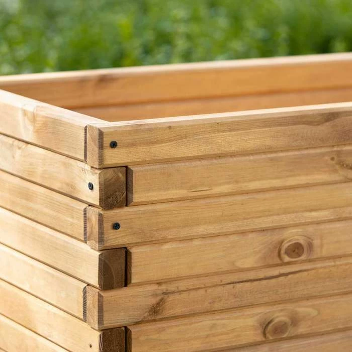 L90cm Pine Raised Trough Planter 5 L90cm Pine Raised Trough Planter - Image 5